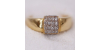 Bague en Or Jaune ornée d'un pavage de diamants pour Femme