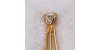 Pendentif en Or Jaune avec un diamant sublimé par trois émeraudes
