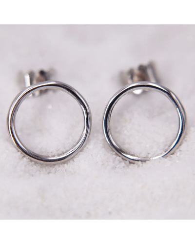 Boucles d'Oreilles Rondes en Or jaune pour Femme