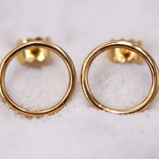Boucles d'Oreilles Rondes en Or jaune pour Femme