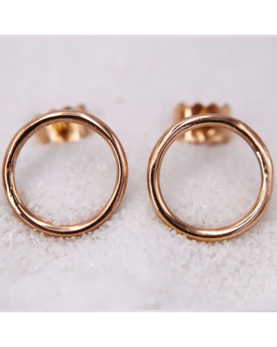 Boucles d'Oreilles Rondes en Or jaune pour Femme