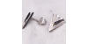 Boucles d'oreilles Triangle en or blanc