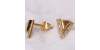 Boucles d'oreilles Triangle en Or pour Femme