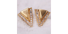 Boucles d'oreilles Triangle en Or pour Femme