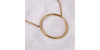Collier en Or Jaune avec Pendentif Rond Ouvert pour Femme