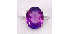 Bague Améthyste - Solitaire en Or Blanc avec une Améthyste pour Femme