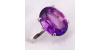 Bague Améthyste - Solitaire en Or Blanc avec une Améthyste pour Femme