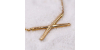 Collier Croix - Collier en or jaune, orné d'une croix en pendentif