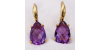 Boucles d’Oreilles Manon dormeuses en forme de poire pour Femme