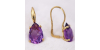 Boucles d’Oreilles Manon dormeuses en forme de poire pour Femme