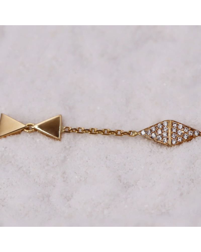 Bracelet - Bracelet de triangles sertis d'oxydes scintillants