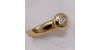 Bague - Solitaire avec un diamant serti clos pour Femme