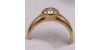Bague - Solitaire avec un diamant serti clos pour Femme