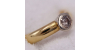 Bague - Solitaire en Or Blanc et Jaune avec un Diamants pour Femme