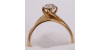 Bague - Solitaire en Or Jaune avec un Diamant pour Femme