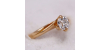 Bague - Solitaire en Or Jaune avec un Diamant pour Femme