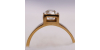 Bague Diana - Solitaire en Or Jaune avec un Diamant Coussin pour Femme
