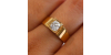 Bague Diana - Solitaire en Or Jaune avec un Diamant Coussin pour Femme