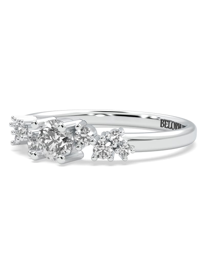 Bague Divinité - Solitaire en Or jaune Accompagné de Diamants