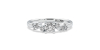 Bague Divinité - Solitaire en Or jaune Accompagné de Diamants