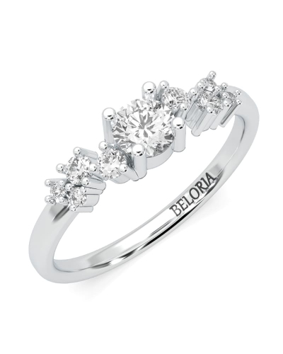 Bague Divinité - Solitaire en Or jaune Accompagné de Diamants