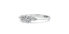 Bague Solitaire en or blanc Accompagné de Diamants