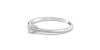 Bague Solitaire en or blanc avec un Diamant Ovale