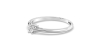 Bague Solitaire en or blanc avec un Diamant Ovale