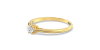 Bague Solitaire en or jaune avec un Diamant Ovale