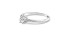 Bague Solitaire en or blanc avec un Diamant Ovale