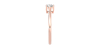 Bague Solitaire en or rose avec un Diamant Ovale