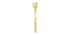 Bague solitaire en or jaune avec diamant en forme de poire