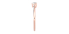 Bague solitaire en or rose avec diamant en forme de poire