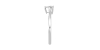 Bague solitaire en or blanc avec diamant en forme de poire