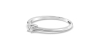 Bague solitaire en or blanc avec diamant princesse