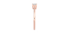 Bague solitaire en or rose avec diamant princesse