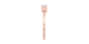 Bague solitaire en or rose avec diamant princesse