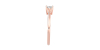 Bague solitaire en or rose avec diamant princesse