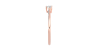 Bague solitaire en or rose avec diamant princesse