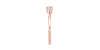 Bague solitaire en or rose avec diamant princesse
