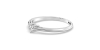 Bague solitaire en or rose avec diamant princesse