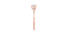 Bague solitaire en or rose avec diamant princesse