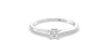 Bague Solitaire en or blanc avec Diamant Coussin