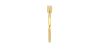 Bague Solitaire en or jaune avec Diamant Coussin