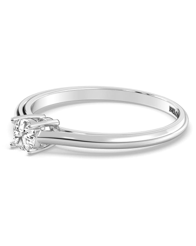 Bague Solitaire en or blanc avec Diamant Coussin