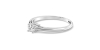 Bague Solitaire en or blanc avec Diamant Coussin