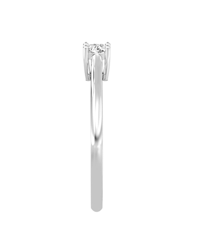 Bague Solitaire en or blanc avec Diamant Coussin