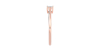 Bague Solitaire en or rose avec un Diamant Emeraude