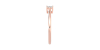 Bague Solitaire en or rose avec un Diamant Emeraude