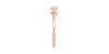 Bague Solitaire en or rose avec un Diamant Emeraude